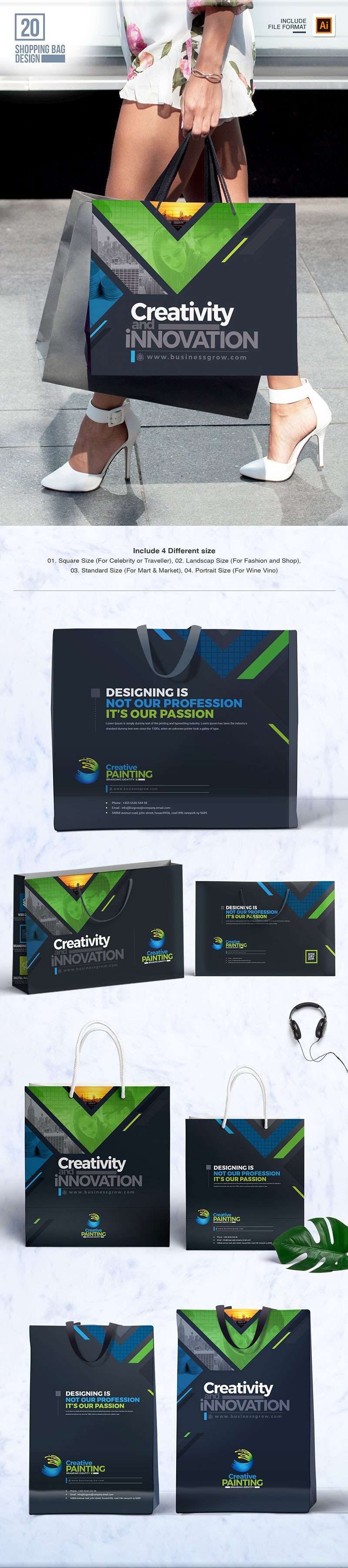 完整的商业品牌VI手册设计模板 样机素材 sucaiwan.com