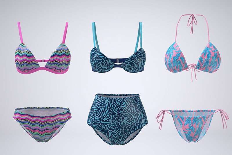 比基尼泳装设计展示样机PSD模板 样机素材 sucaiwan.com