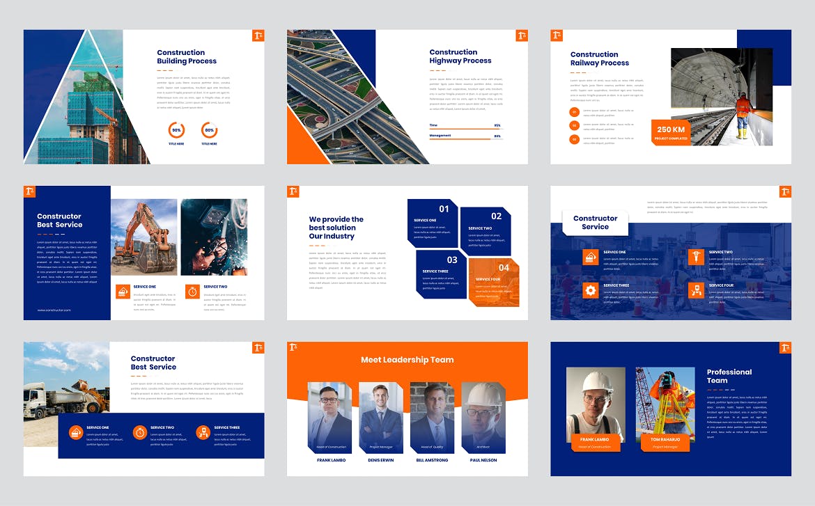 施工建筑PPT创意模板 Constructor – Construction PowerPoint Template 幻灯图表 第2张-素材湾丨精选海外优质设计素材资源 施工建筑PPT创意模板 Constructor – Construction PowerPoint Template 幻灯图表 sucaiwan.com