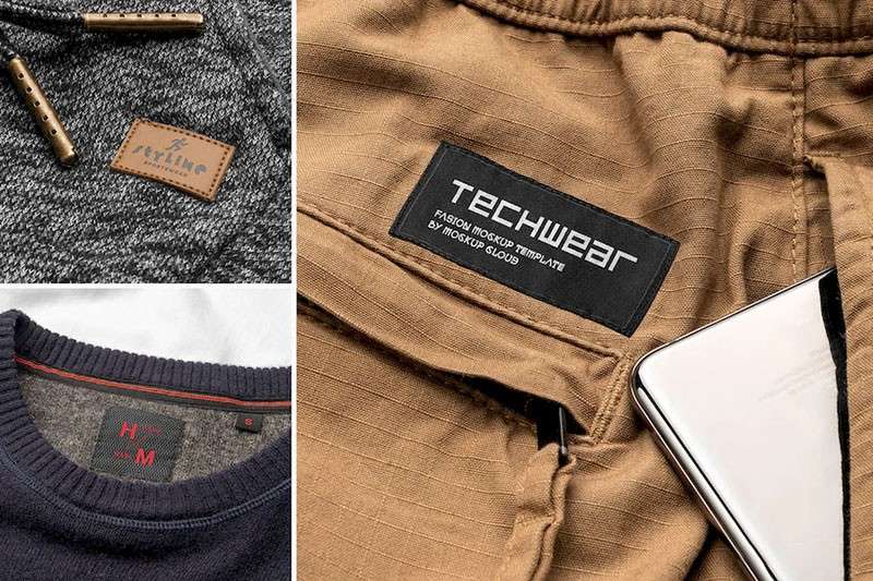 14套服装吊牌标签设计样机PSD模板 样机素材 sucaiwan.com