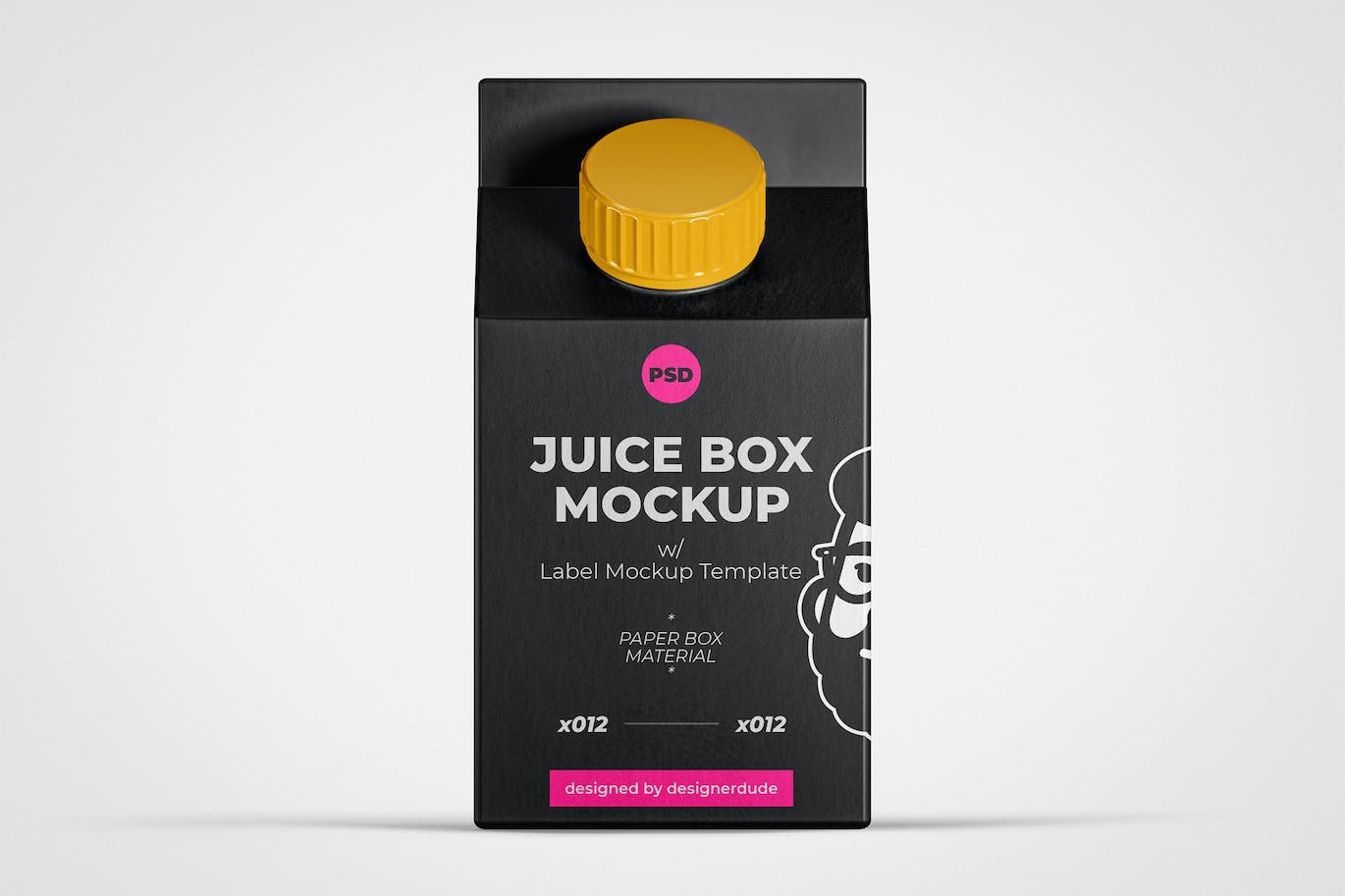 果汁盒外观包装设计样机模板 Juice Box Mockup Template 样机素材 sucaiwan.com
