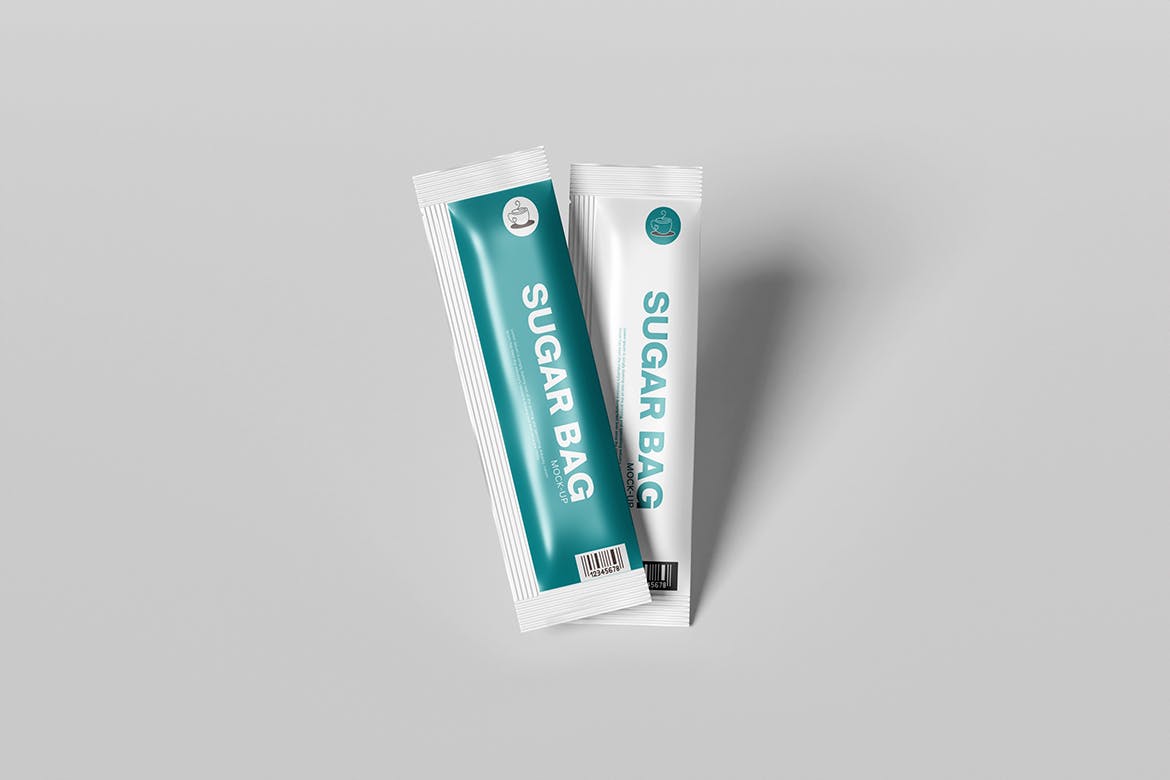 白糖袋包装设计样机 Sugar Bag Mockup 样机素材 sucaiwan.com