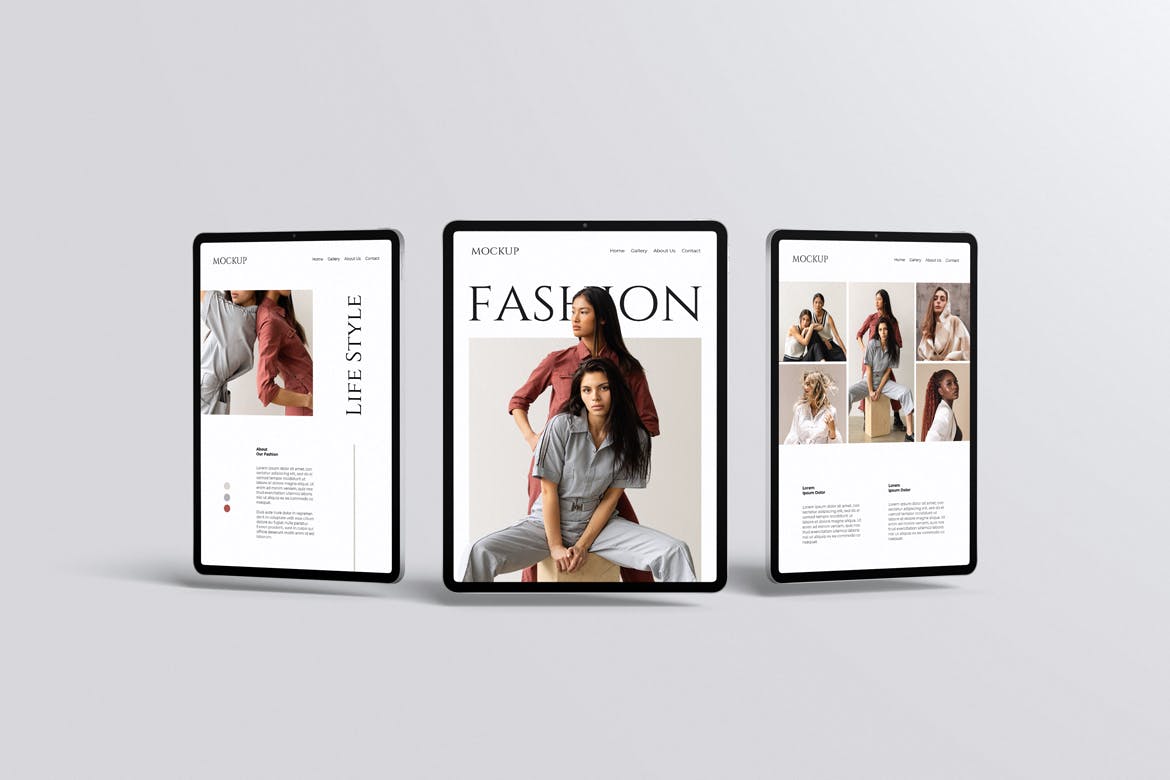 平板电脑ipad屏幕样机 Tablet Screen Mockup 样机素材 sucaiwan.com