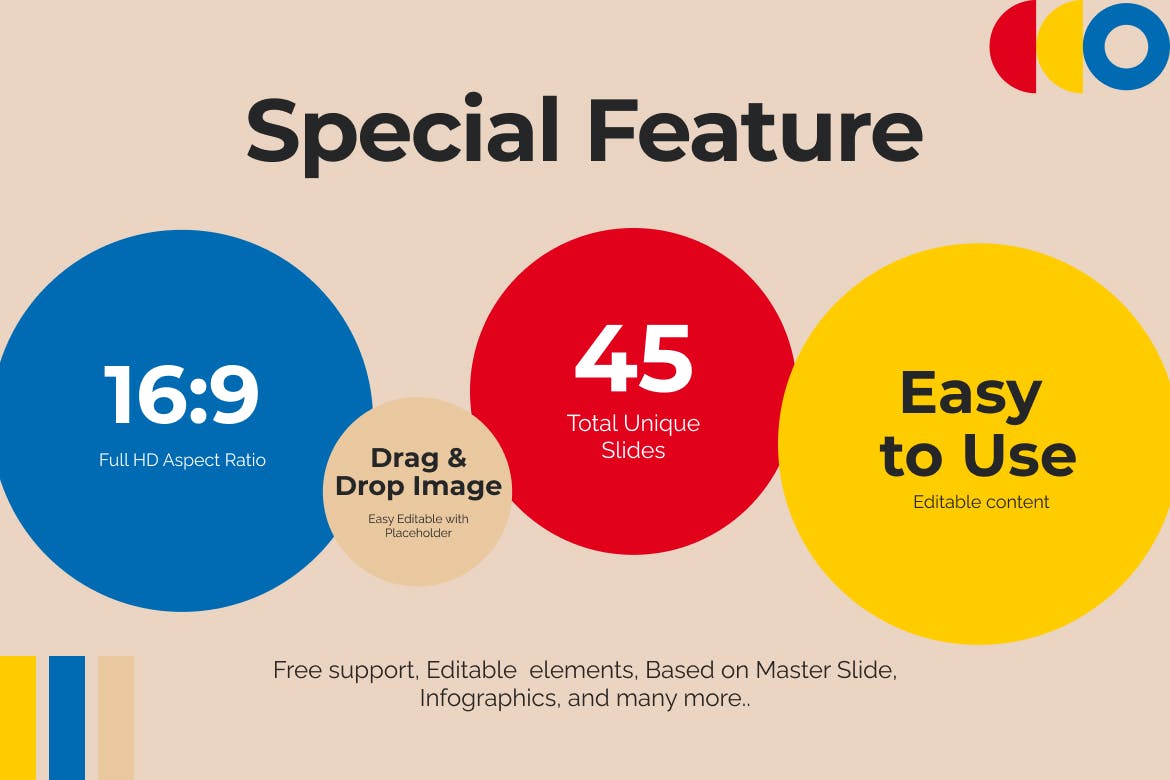 几何风格创意PPT幻灯片模板素材 Geometric Style Creative PowerPoint Template 幻灯图表 sucaiwan.com