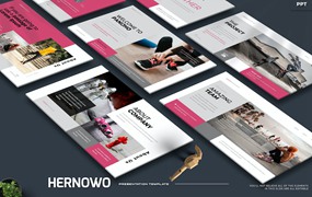 企业产品展示演示文稿PPT模板 Hernowo – Powerpoint Template