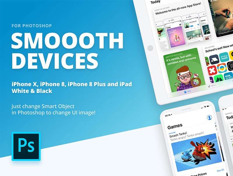 UI设计作品集排版样机PSD模板 样机素材 sucaiwan.com