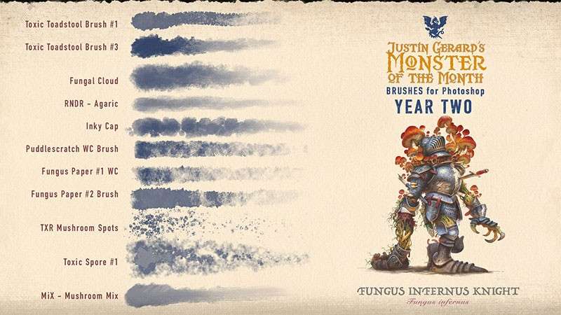 CG游戏怪物角色原画Photoshop笔刷 笔刷资源 sucaiwan.com