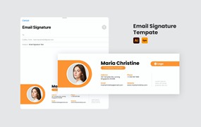 专业通用的电子邮件签名设计模板v17 Email Signature Template
