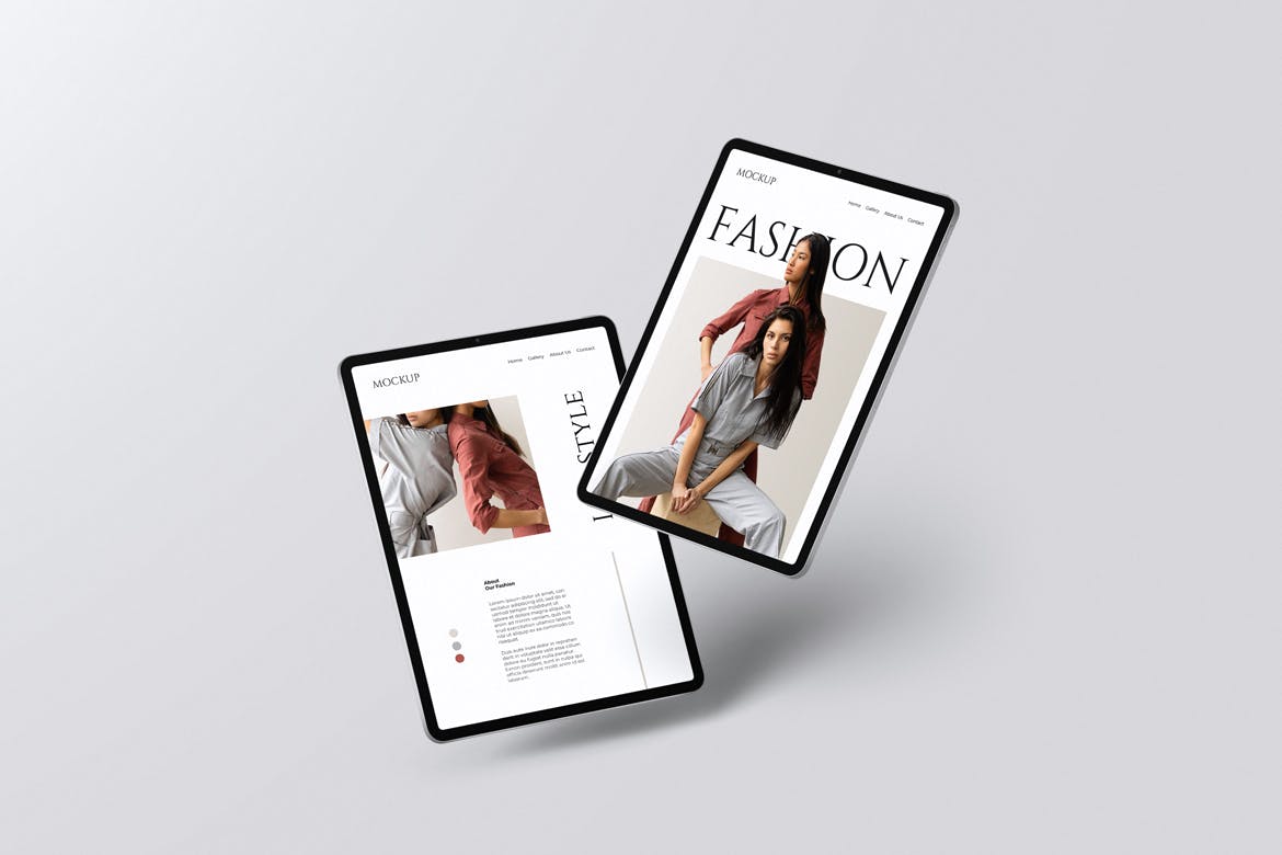 平板电脑ipad屏幕样机 Tablet Screen Mockup 样机素材 sucaiwan.com