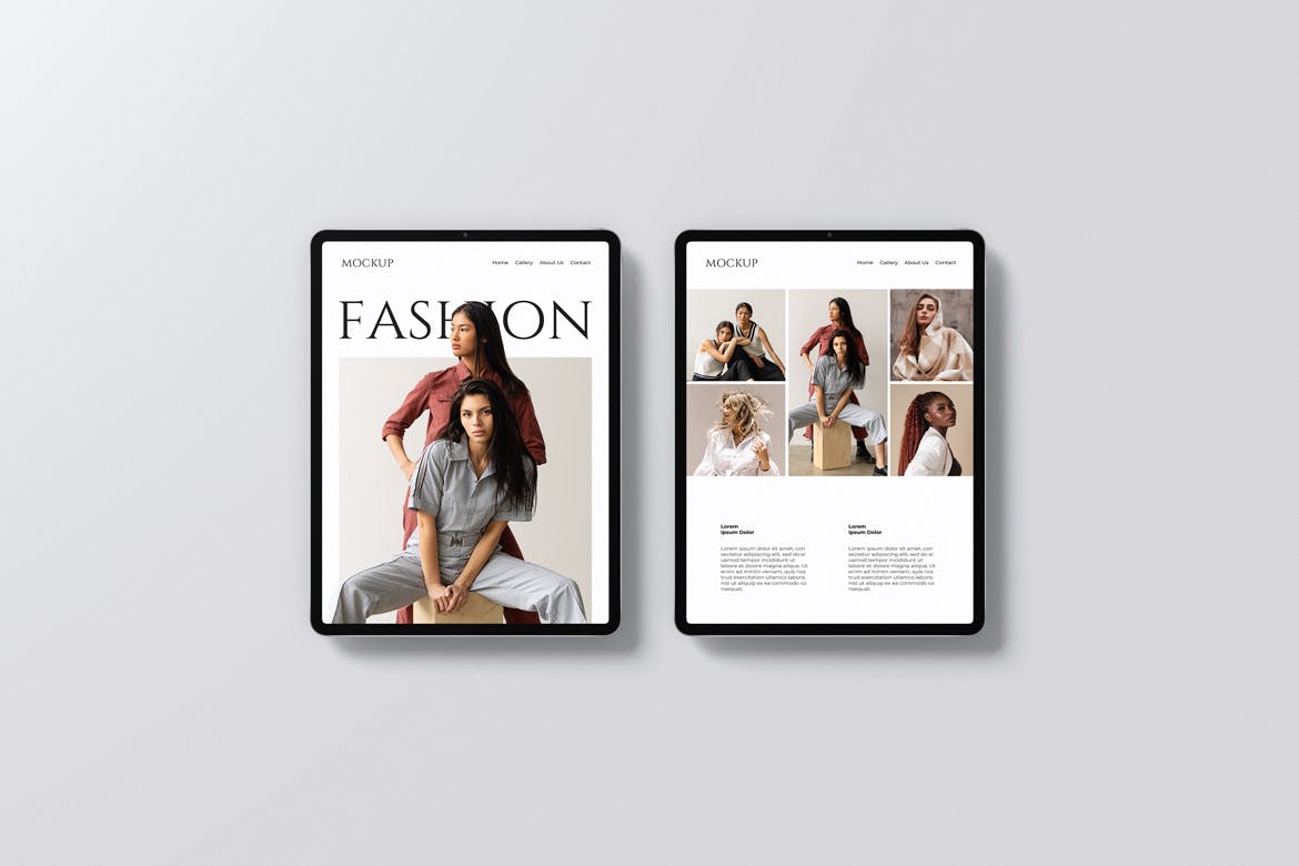 平板电脑ipad屏幕样机 Tablet Screen Mockup 样机素材 sucaiwan.com