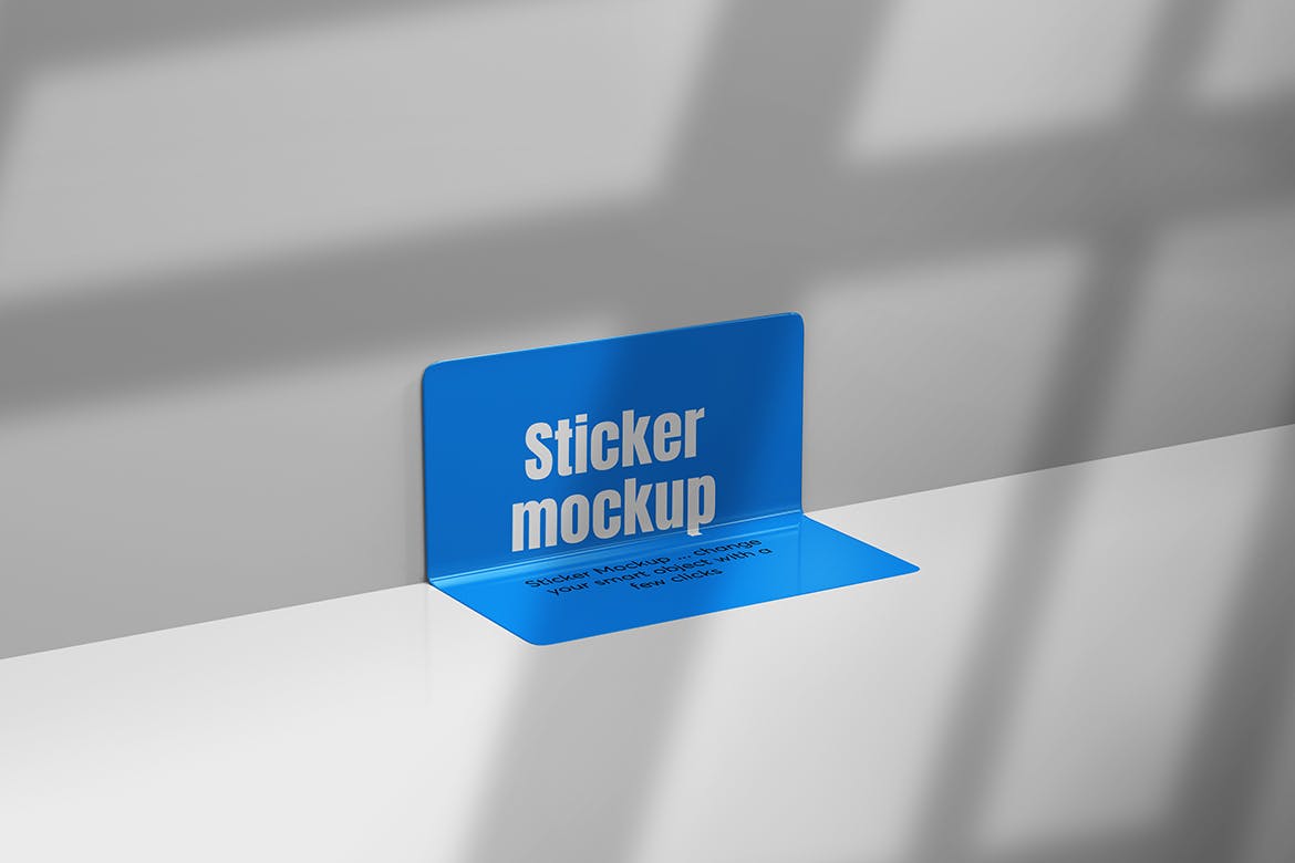 方形胶粘便利贴贴纸设计样机 Square Sticker Mockups 样机素材 sucaiwan.com