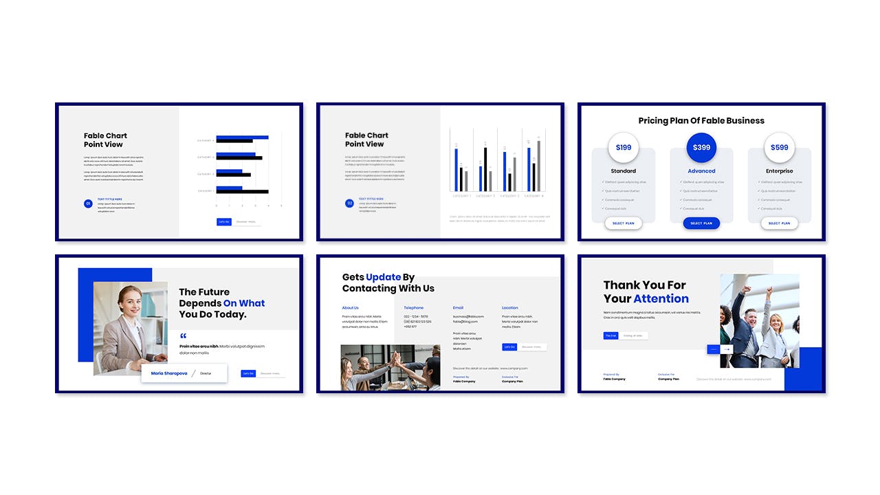 企业战略报告PPT创意模板 Fable – Business Presentation PowerPoint Template 幻灯图表 第4张-素材湾丨精选海外优质设计素材资源 企业战略报告PPT创意模板 Fable – Business Presentation PowerPoint Template 幻灯图表 sucaiwan.com
