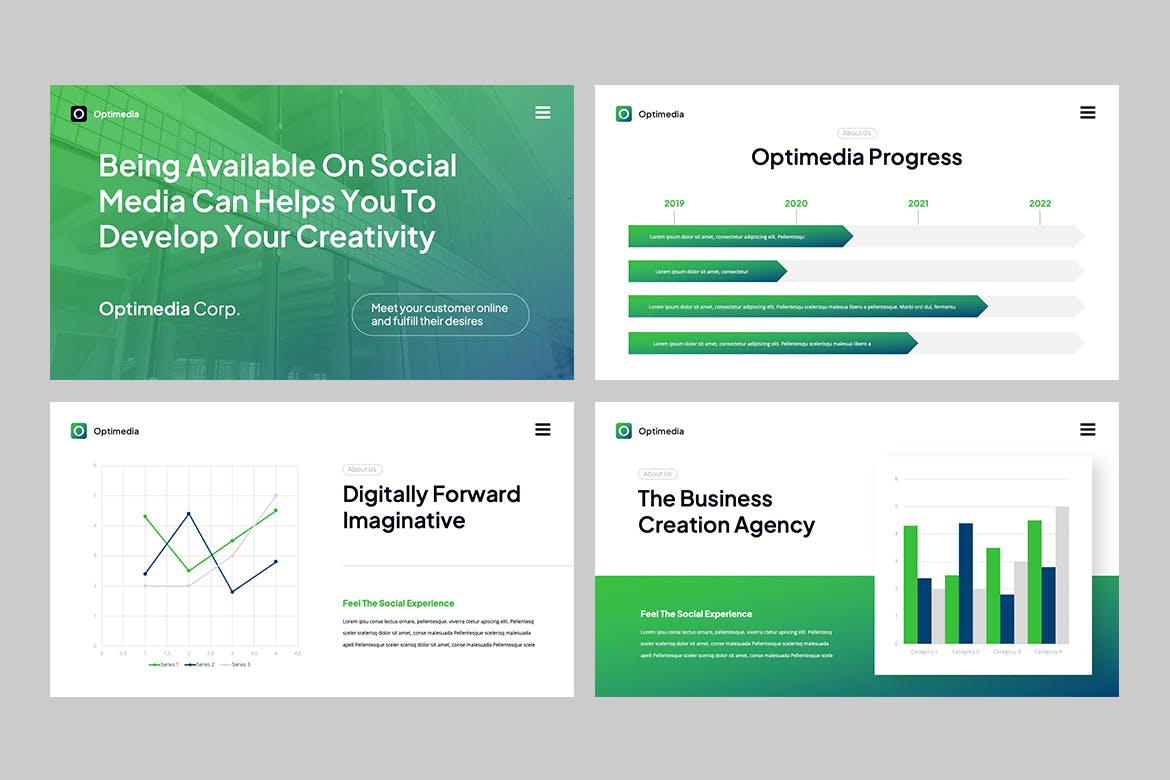 数字营销PPT演示文稿 Digital Marketing Powerpoint Template 幻灯图表 sucaiwan.com