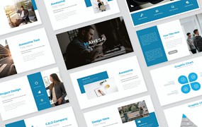 高级技巧培训PPT演示文稿 Mahesa Business PowerPoint