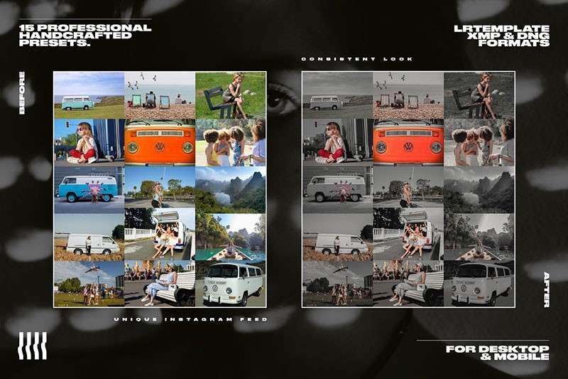 电影高级暗黑调色效果LR预设 插件预设 sucaiwan.com