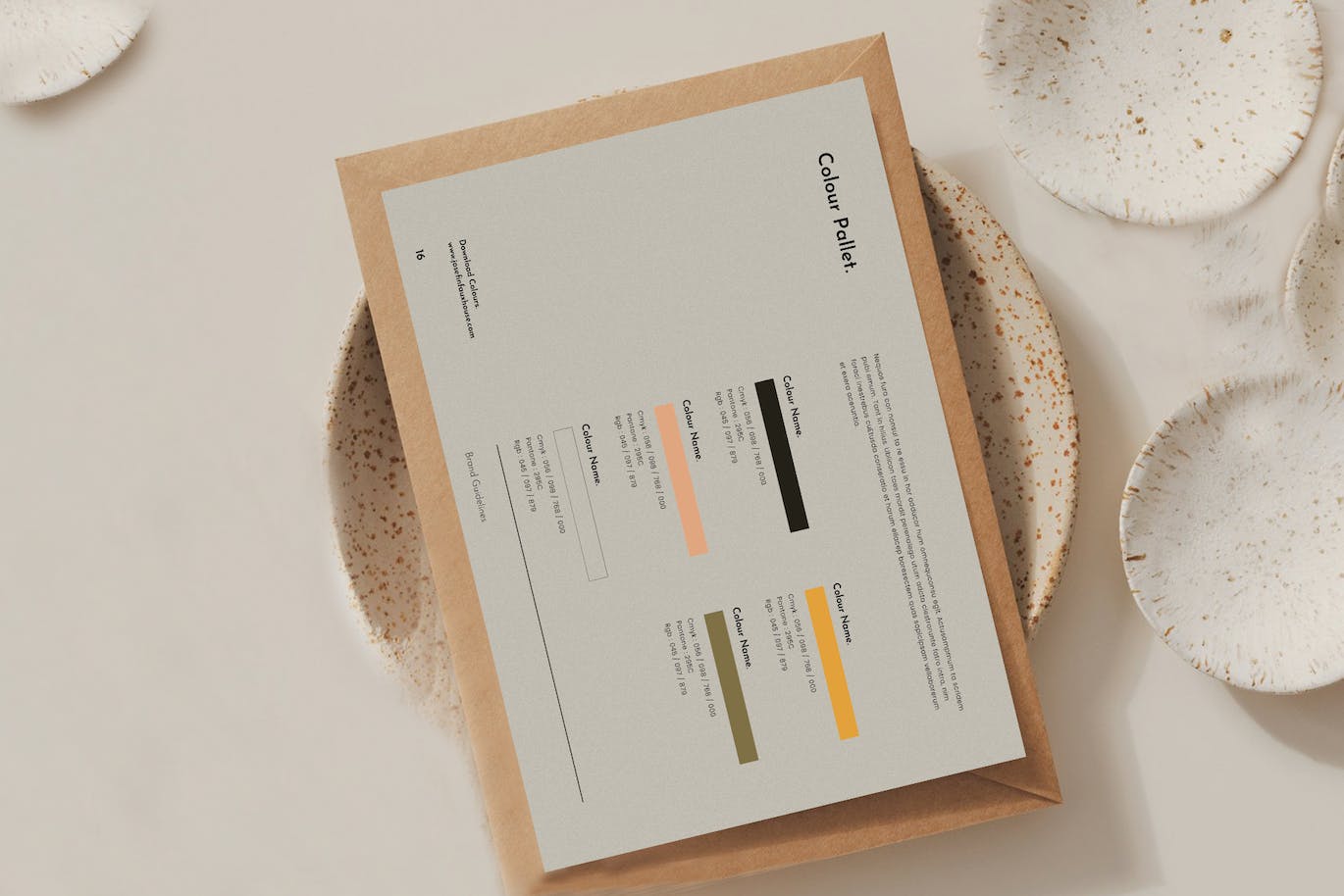 企业品牌指南杂志模板 Brand Guidelines 幻灯图表 sucaiwan.com