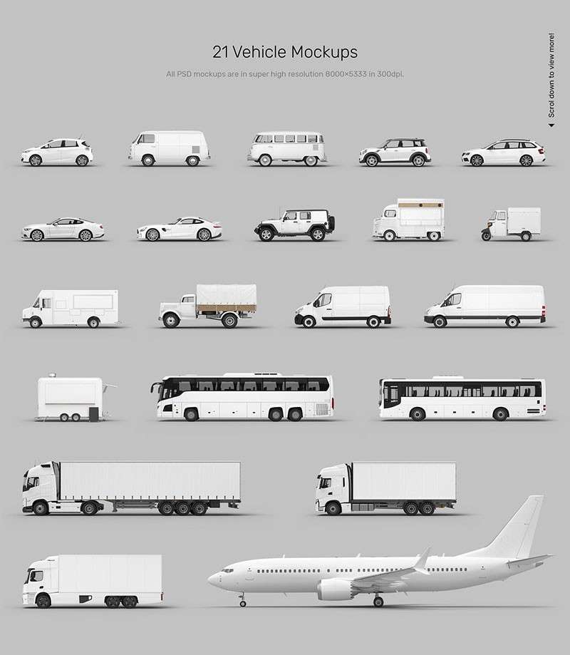 汽车飞机交通工具模型样机PSD 样机素材 第3张-素材湾丨精选海外优质设计素材资源 汽车飞机交通工具模型样机PSD 样机素材 sucaiwan.com