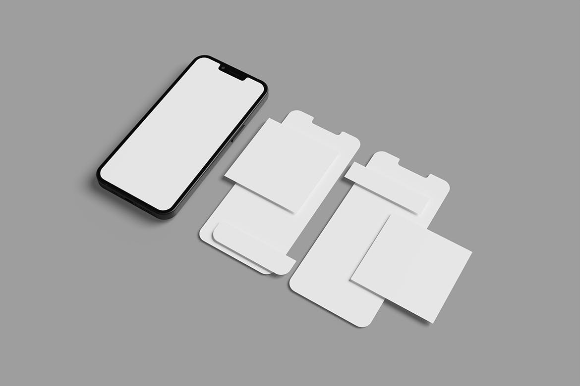 社交媒体帖子手机屏幕样机 XFA – Clean Social Media Mockup 样机素材 sucaiwan.com