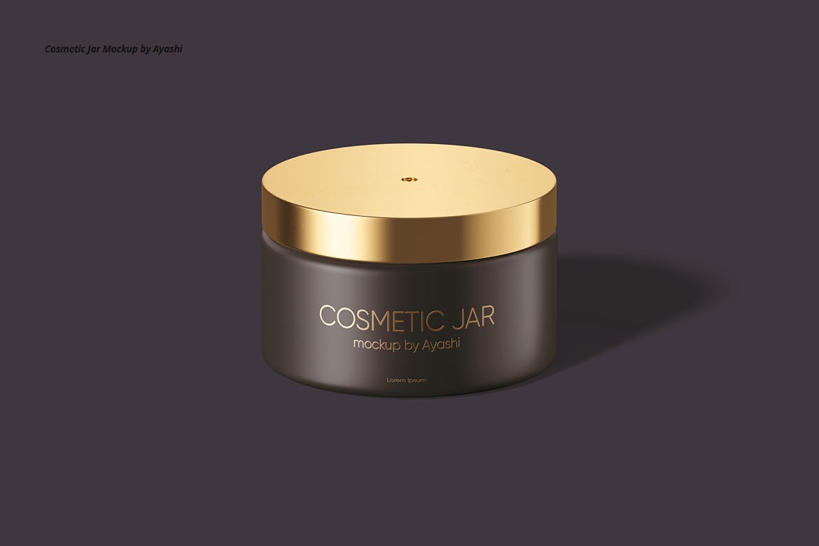 化妆品罐和盒子包装设计样机 Cosmetic Jar and Box Mockup 样机素材 sucaiwan.com
