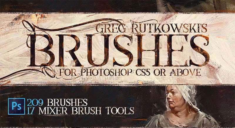 200+大师级油画效果Photoshop笔刷 笔刷资源 sucaiwan.com