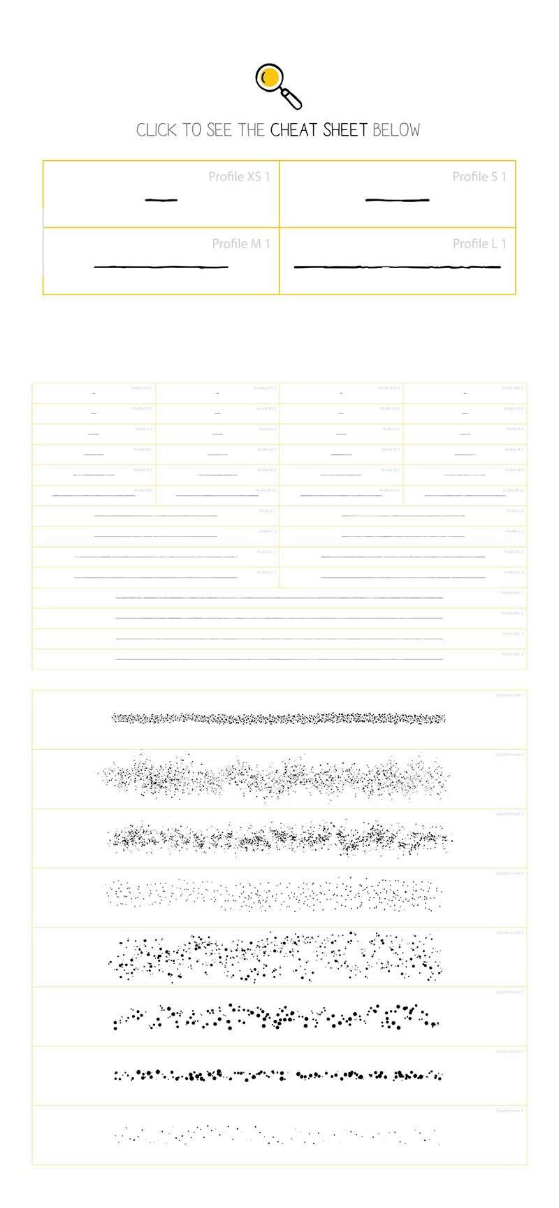 手绘路径图形样式+喷溅AI笔刷套装 笔刷资源 sucaiwan.com