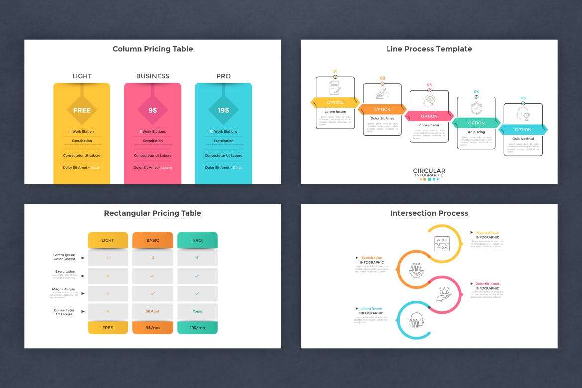 彩纸风格现代信息图表设计模板 20 Infographic Templates v.11 幻灯图表 sucaiwan.com