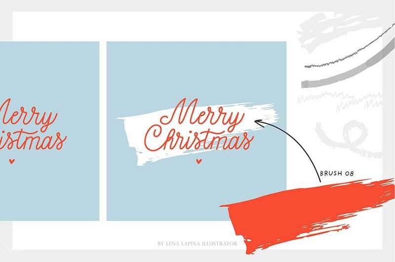 80个干油墨AI矢量笔刷 笔刷资源 sucaiwan.com