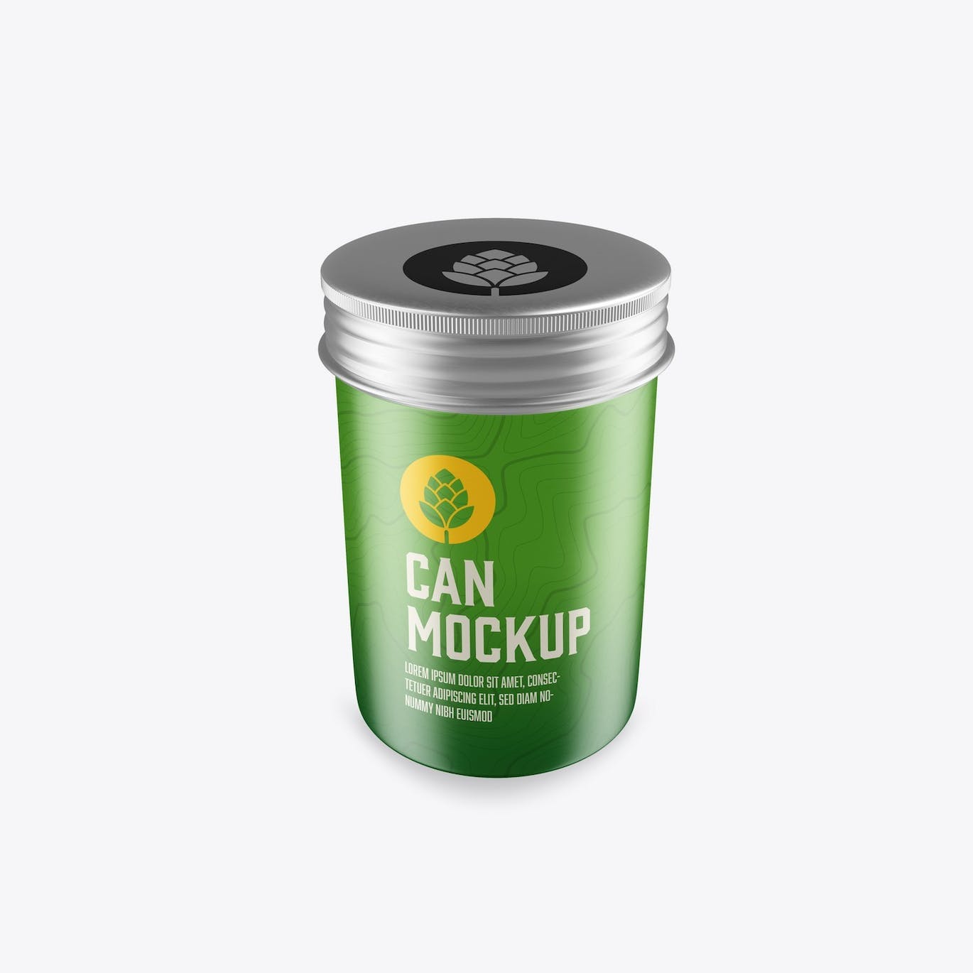 拧盖锡罐包装设计样机 Set Colored Tin Mockup 样机素材 sucaiwan.com