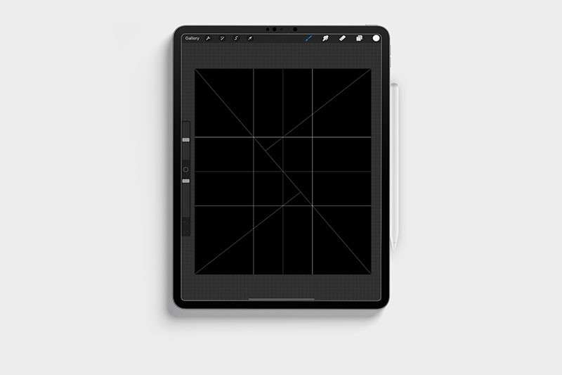 室内装修设计草图网格Procreate笔刷 笔刷资源 sucaiwan.com