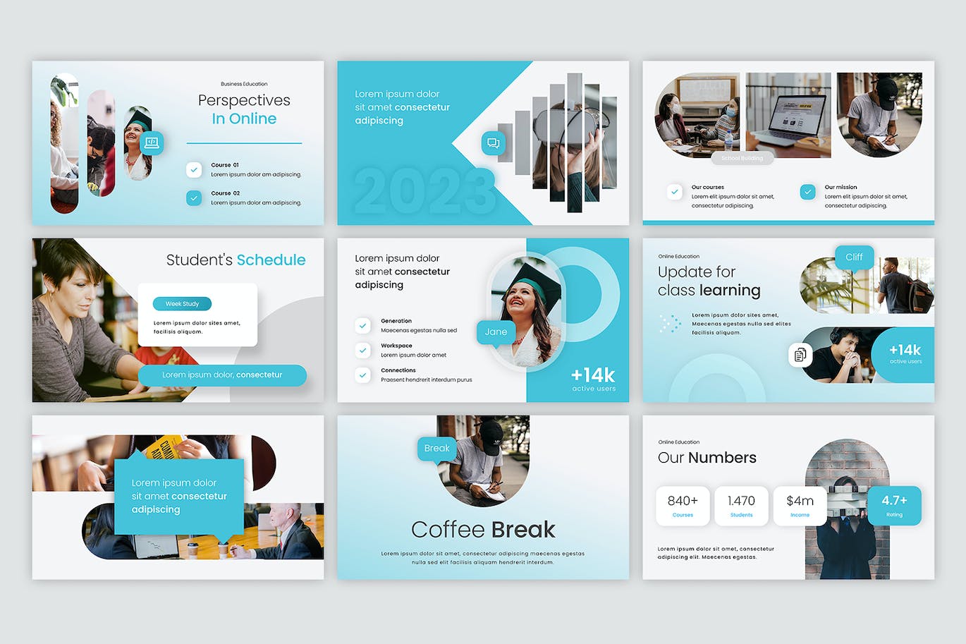 在线教育学校PowerPoint演示文稿模板 Online School – Educational Powerpoint 幻灯图表 第2张-素材湾丨精选海外优质设计素材资源 在线教育学校PowerPoint演示文稿模板 Online School – Educational Powerpoint 幻灯图表 sucaiwan.com