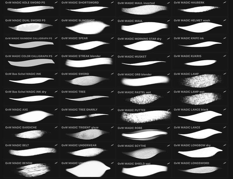 550+专业Procreate漫画笔刷 笔刷资源 sucaiwan.com