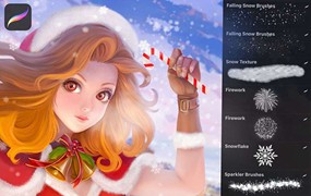 Procreate圣诞画笔套装