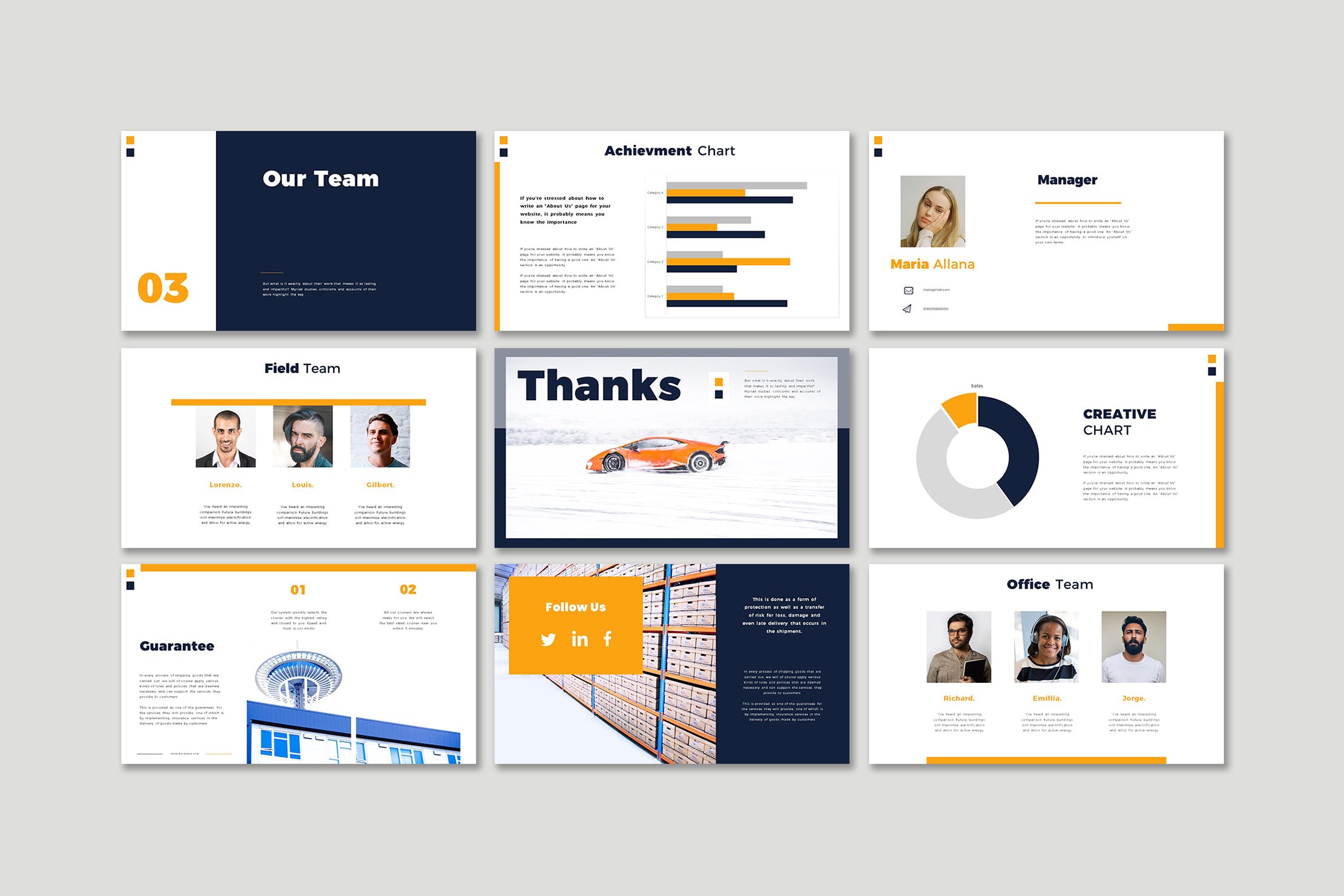 产品设计展示PPT幻灯片模板 NavRange Business Presentation 幻灯图表 sucaiwan.com