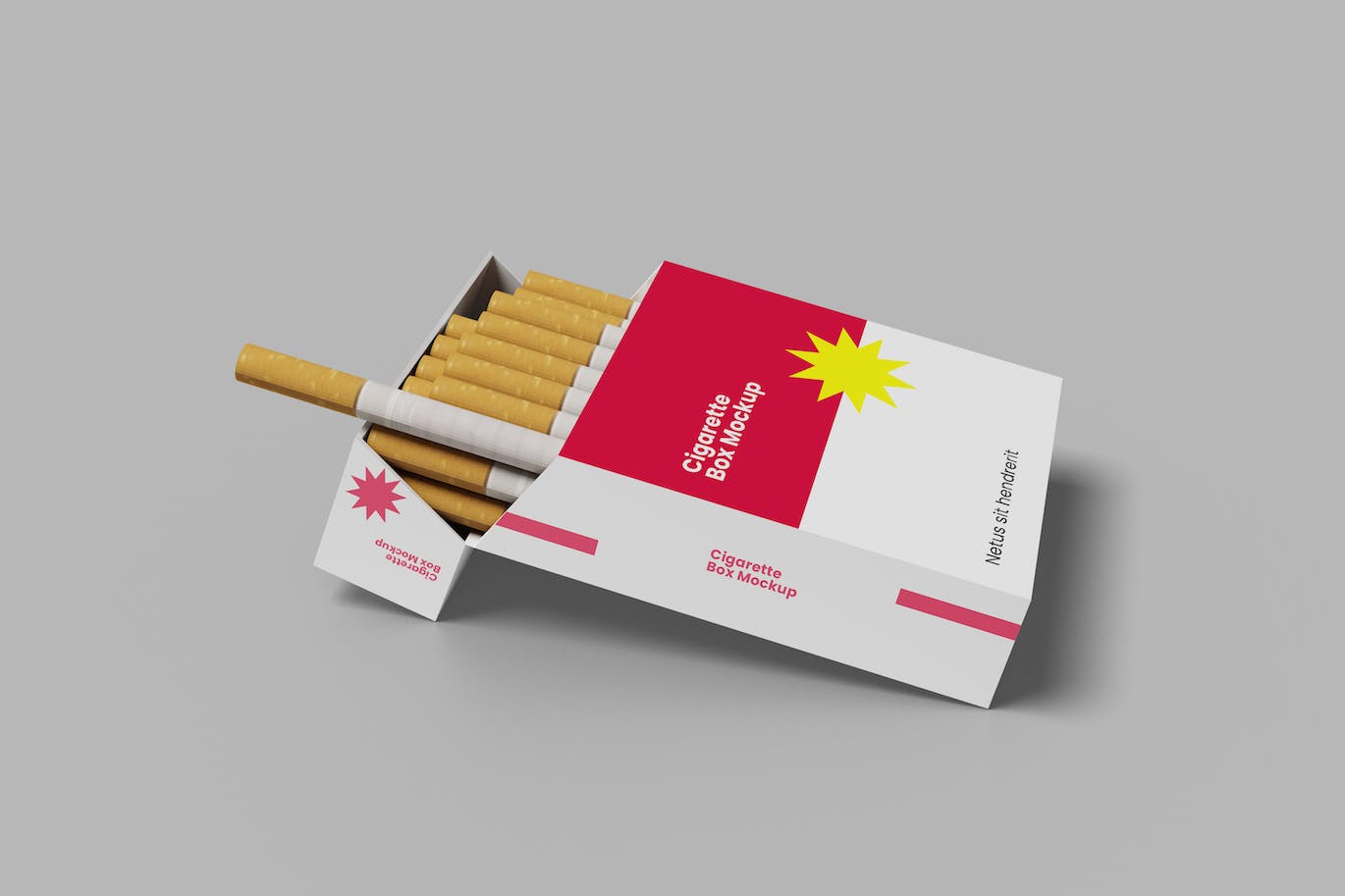 香烟盒包装设计样机 Cigarette Box Mockup 样机素材 sucaiwan.com