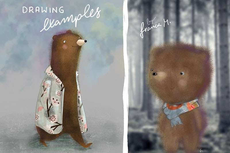 卡通动物皮毛Procreate笔刷 笔刷资源 sucaiwan.com