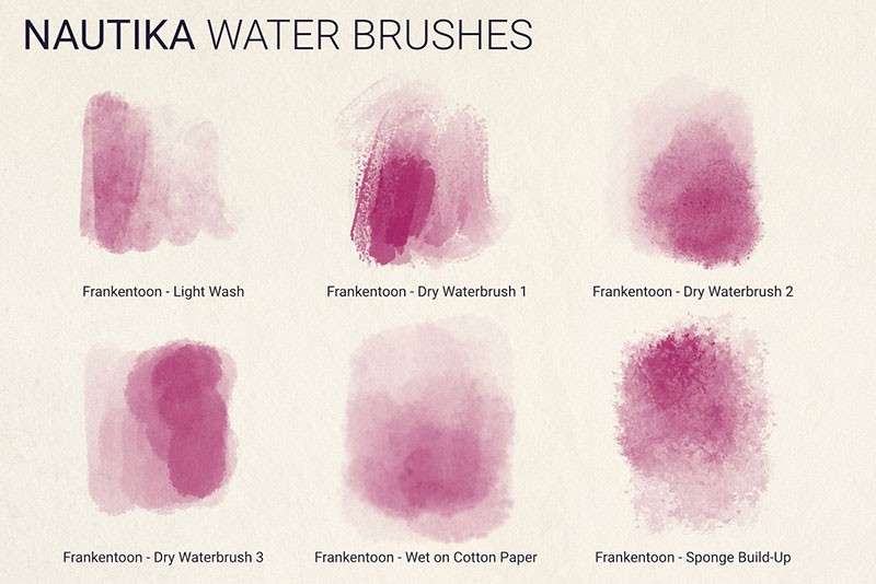 CG油墨、水笔马克笔Procreate笔刷套装 笔刷资源 sucaiwan.com