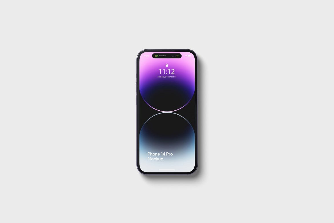 紫色iPhone 14 Pro苹果手机样机 Phone 14 Pro Mockup 样机素材 sucaiwan.com