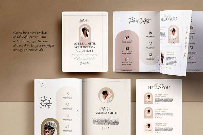 节日礼品画册设计模板InDesign CANVA源文件 样机素材 sucaiwan.com