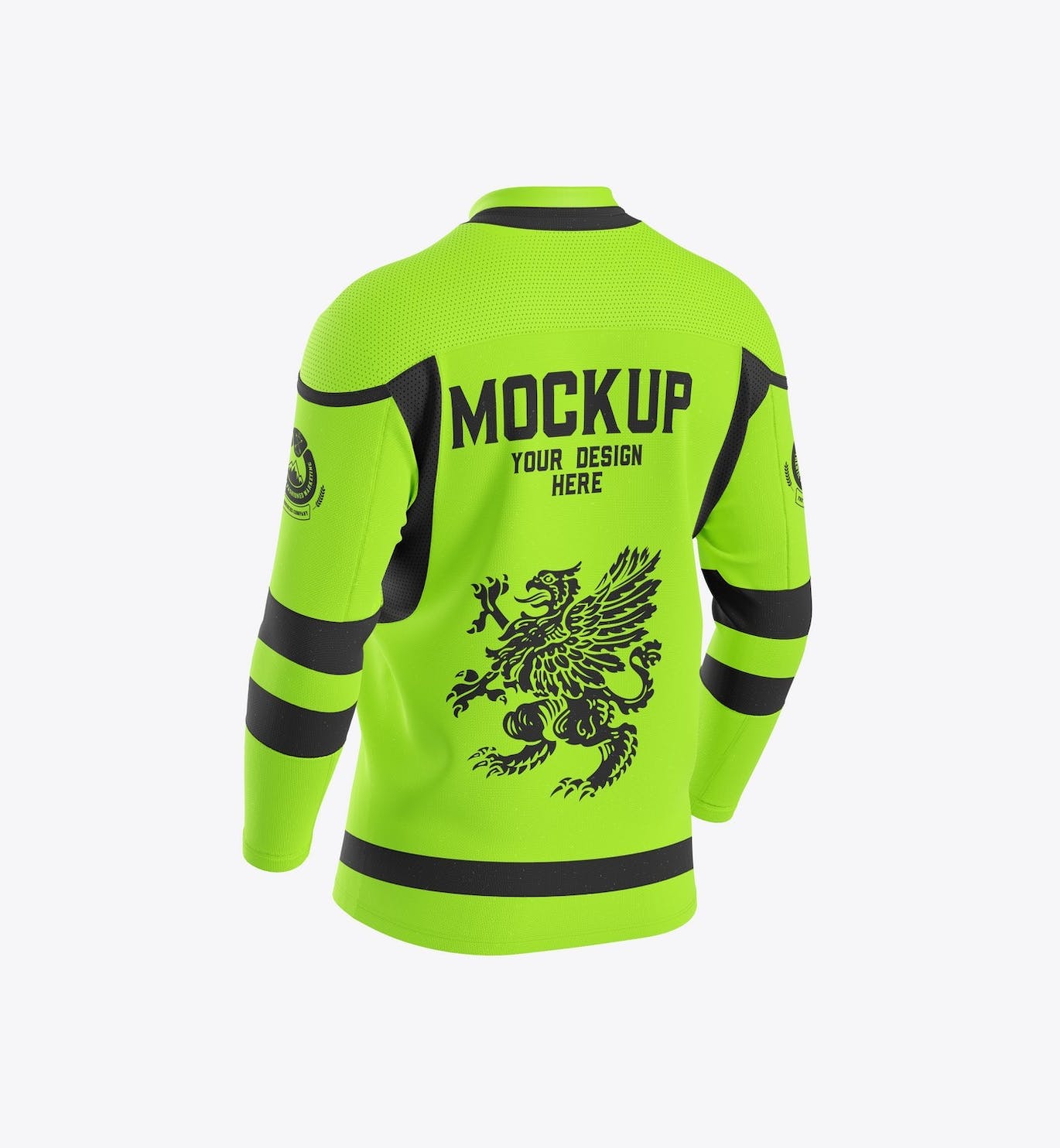 冬季运动服服装面料设计样机 Winter Sport Jersey Mockup 样机素材 sucaiwan.com