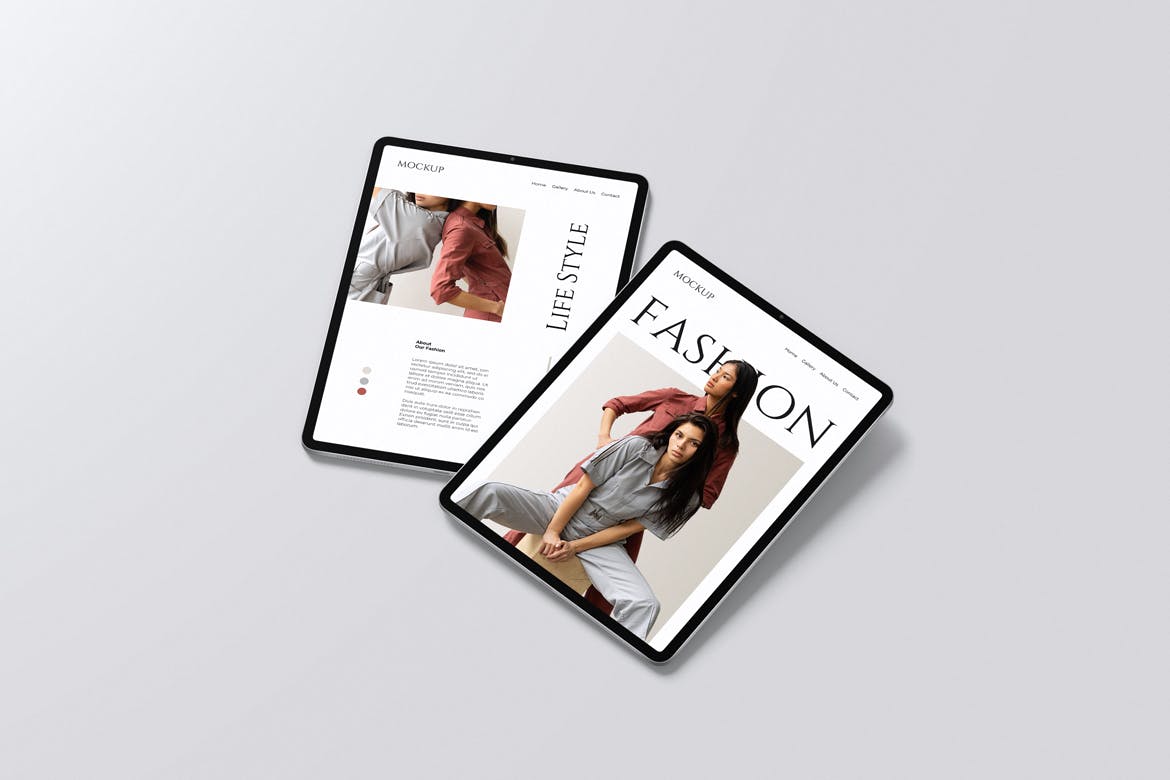 平板电脑ipad屏幕样机 Tablet Screen Mockup 样机素材 sucaiwan.com