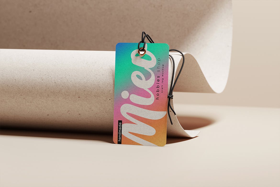 各种形状的牛皮纸价格品牌标签设计样机集 Set Of Kraft Tags Of Various Shapes Mockup 样机素材 sucaiwan.com