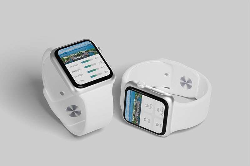 苹果手表 Smart Watch 样机PSD模板 样机素材 sucaiwan.com