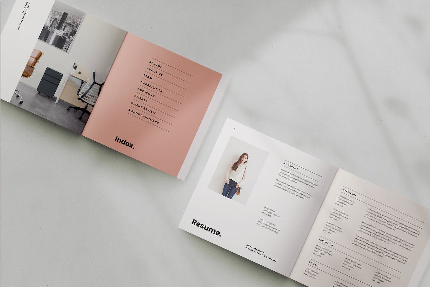 方形尺寸平面设计师作品集模板 Square Portfolio Template 设计素材 第6张-素材湾丨精选海外优质设计素材资源 方形尺寸平面设计师作品集模板 Square Portfolio Template 设计素材 sucaiwan.com