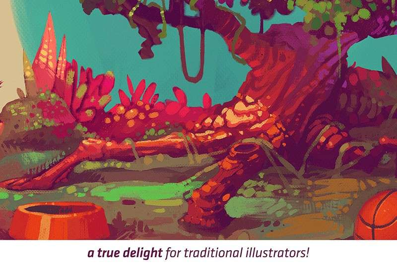 自然的干式油彩画Procreate笔刷 笔刷资源 第4张-素材湾丨精选海外优质设计素材资源 自然的干式油彩画Procreate笔刷 笔刷资源 sucaiwan.com