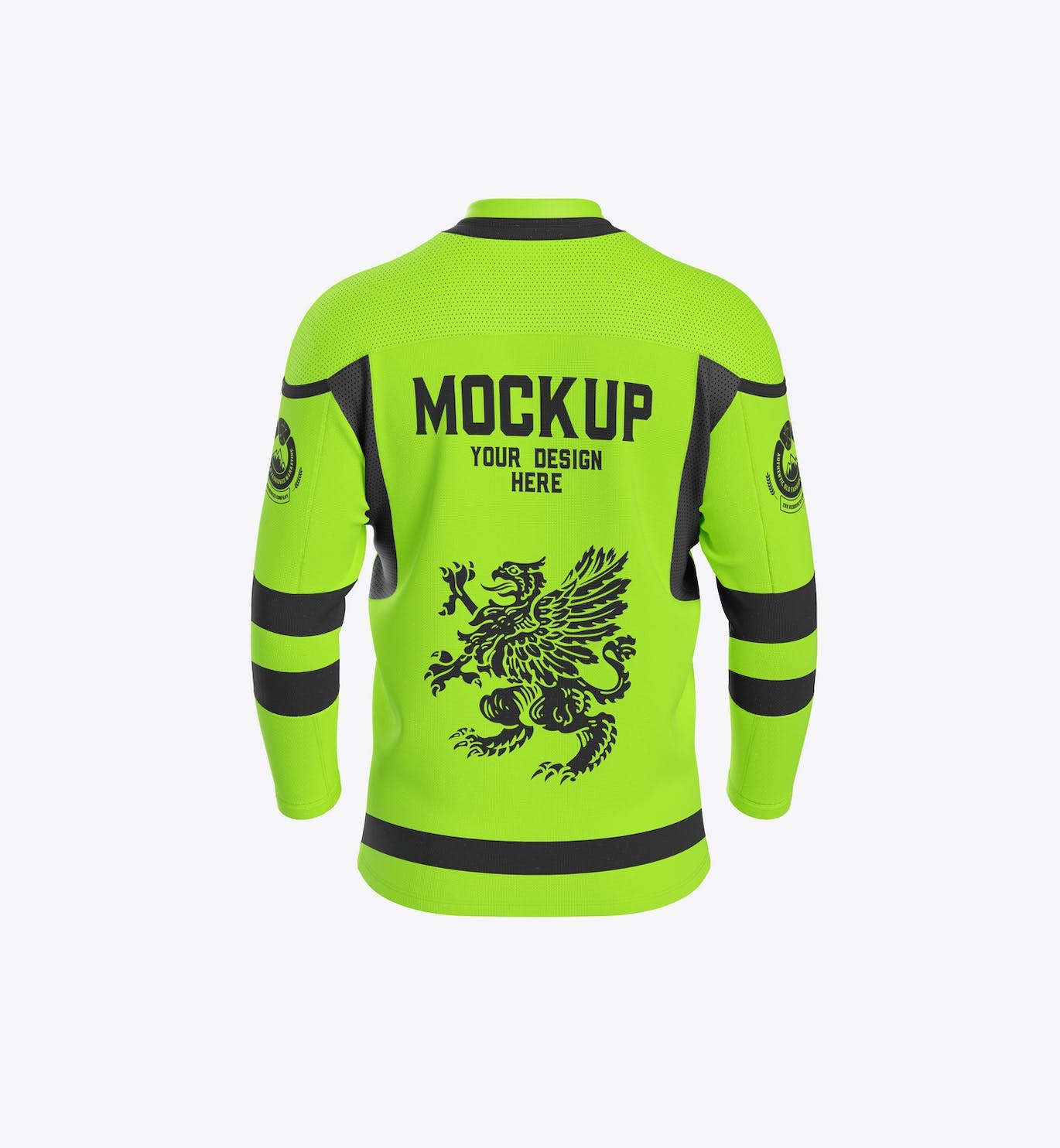 冬季运动服服装面料设计样机 Winter Sport Jersey Mockup 样机素材 sucaiwan.com