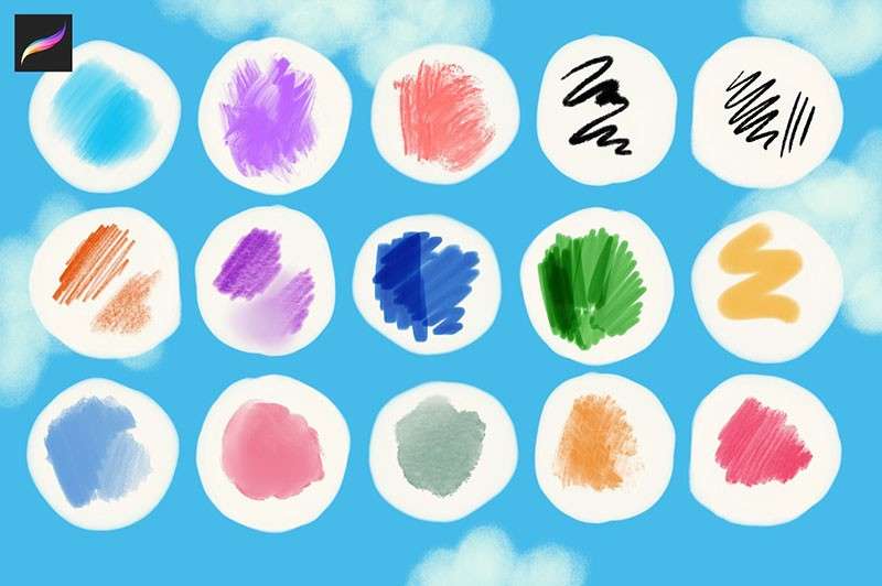 23个儿童水彩画Procreate笔刷 笔刷资源 sucaiwan.com