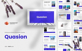 高级技巧培训Powerpoint模板 Quasion – Minimalist Powerpoint Template