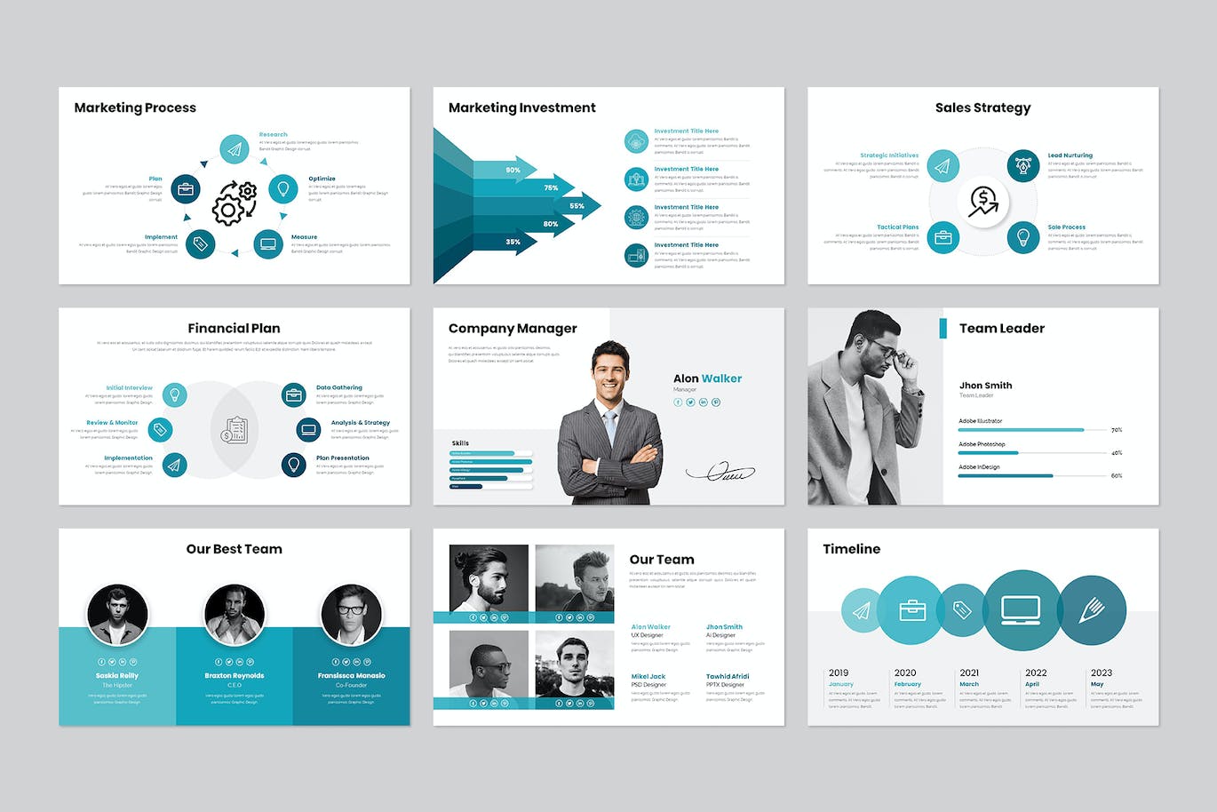 企业计划方案PPT演示幻灯片模板 Business Plan PowerPoint Template 幻灯图表 第4张-素材湾丨精选海外优质设计素材资源 企业计划方案PPT演示幻灯片模板 Business Plan PowerPoint Template 幻灯图表 sucaiwan.com