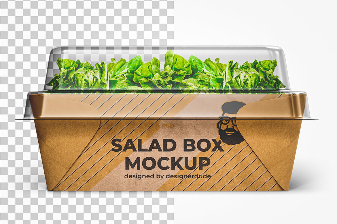 沙拉食品包装盒设计样机模板 Salad Box Mockup Template 样机素材 sucaiwan.com