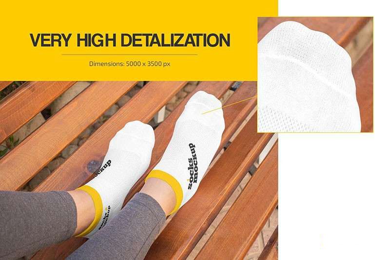 夏季短袜样机模板PSD 样机素材 sucaiwan.com